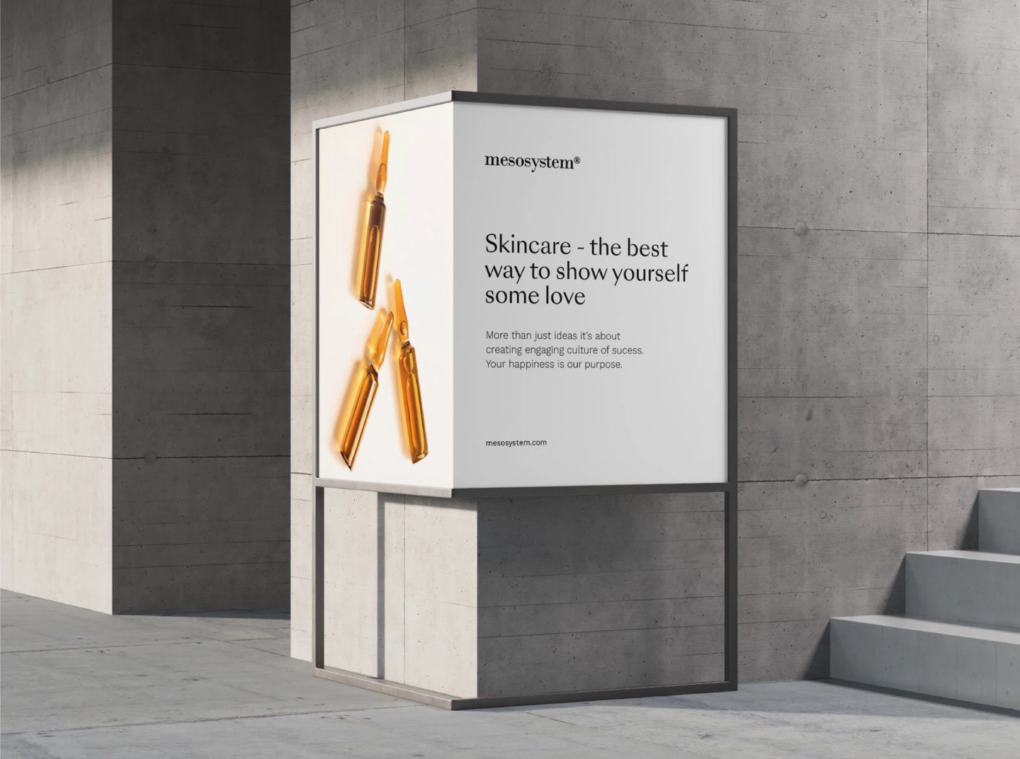Out-of-home poster — skincare, the best way to show yourself some love