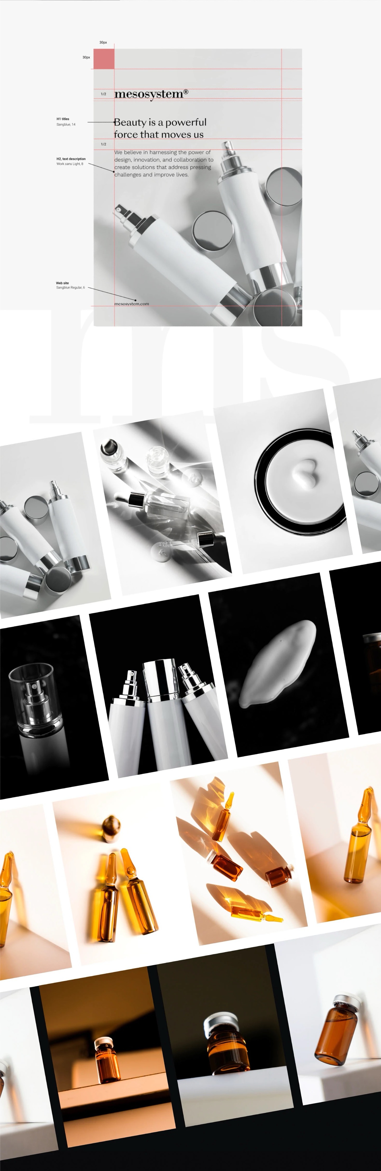 Layout specification and art-directed product photography