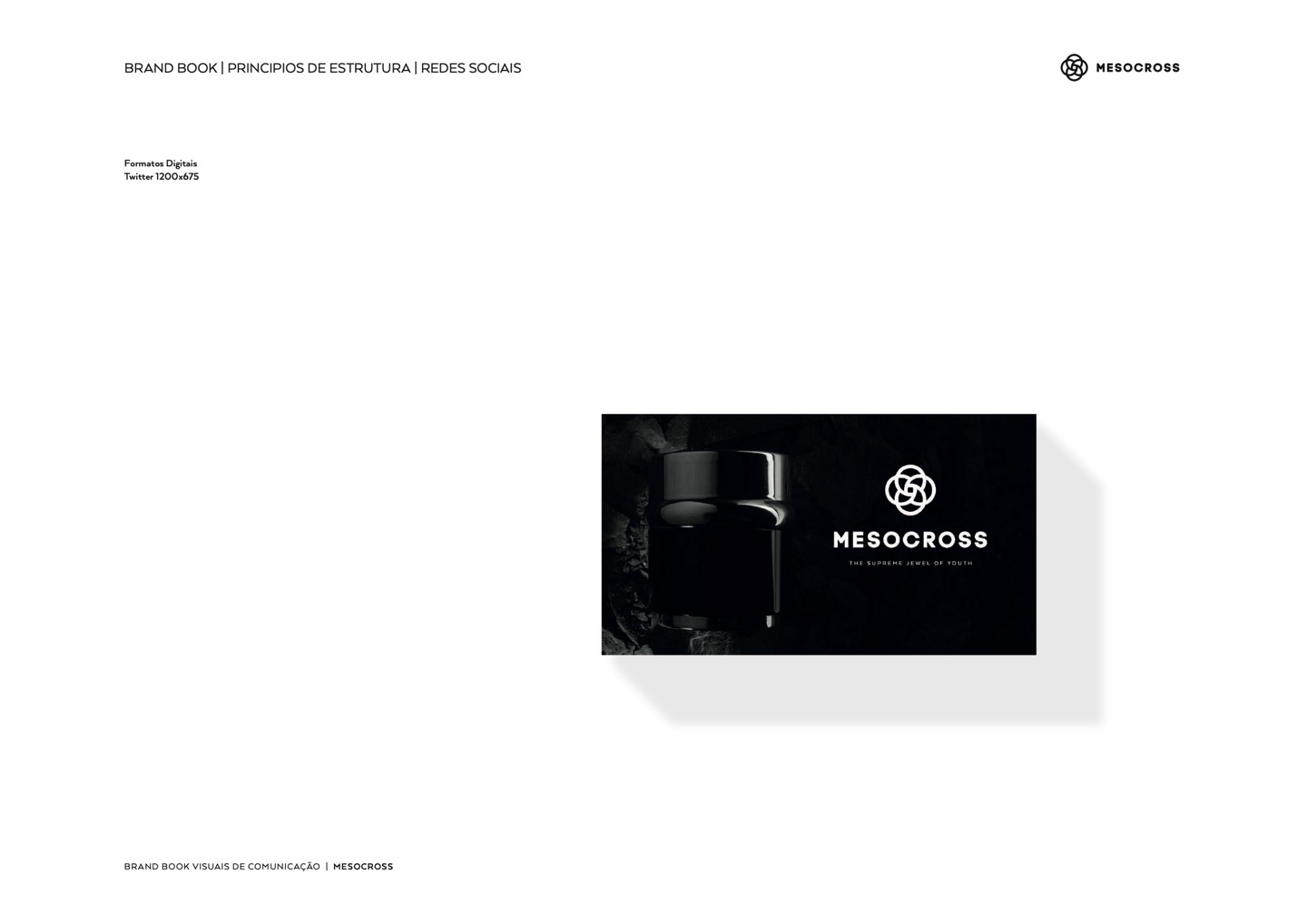 Social header format with the product against the black ground